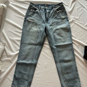 Distressed Denim Jeans